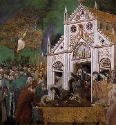GIOTTO di Bondone St. Francis Mourned by St. Clare France oil painting artist